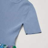 ¥【予約商品|4月中旬お届け】ニットコンビワンピース「壁」Kaoru Iga