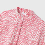 ¥【予約商品|6月中旬お届け】ノーカラーシャツ「りんご」Yukio Watanabe