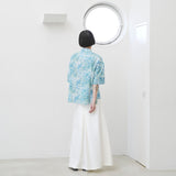 ¥【予約商品|6月中旬お届け】ノーカラーシャツ「クリスマスツリーショップ」SATO