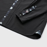 ¥【予約商品|7月末お届け】デザインシャツ(フライフロント)「(無題)(丸)」 ブラックSanae Sasaki