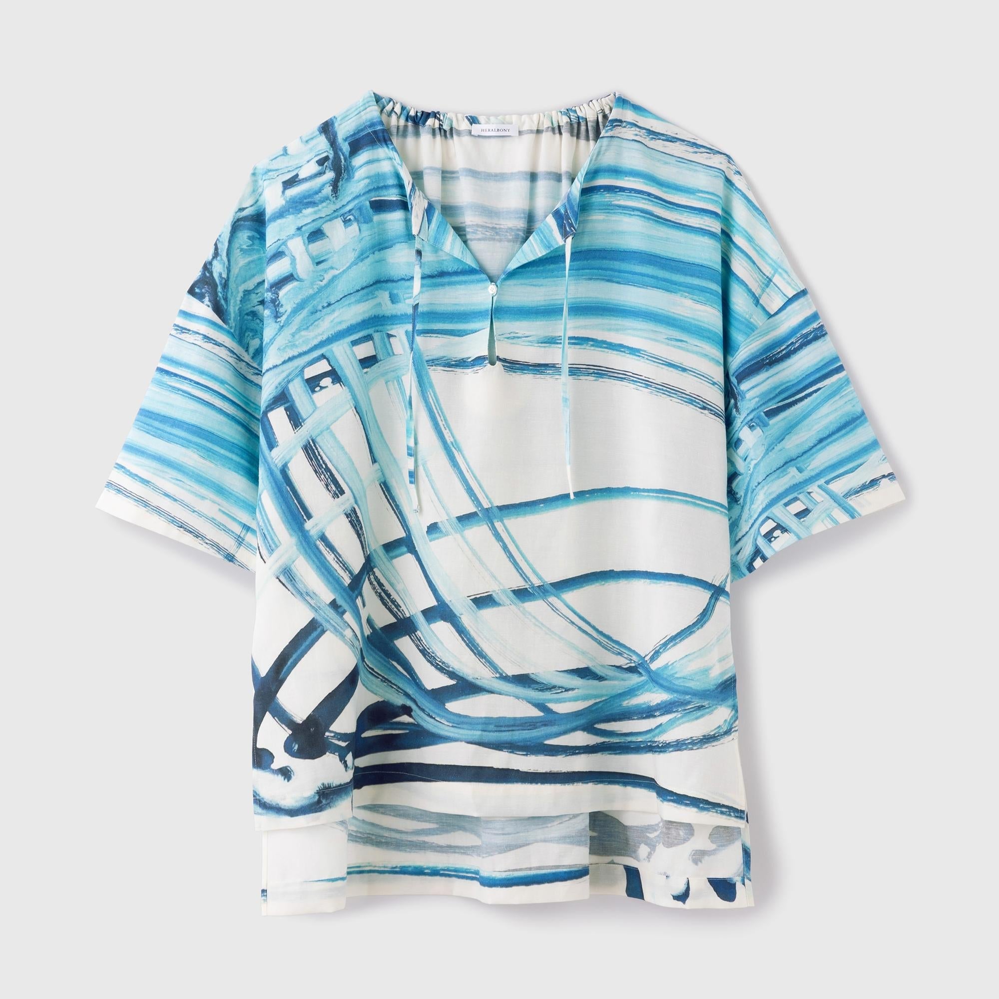新作 HERALBONY ヘラルボニー リネンブラウス「ももこ」定価31,900 リネンブラウス「ももこ」 – HERALBONY
