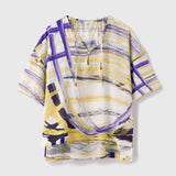 ¥【予約商品|7月上旬お届け】リネンブラウス「ももこ」Momoko Nakagawa