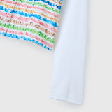 ¥【予約商品|8月末〜9月上旬お届け】コットンカーディガン「colorful brush1 - mm2025」marina