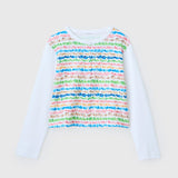 ¥【予約商品|8月末〜9月上旬お届け】コットンカーディガン「colorful brush1 - mm2025」marina