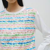 ¥【予約商品|8月末〜9月上旬お届け】コットンカーディガン「colorful brush1 - mm2025」marina