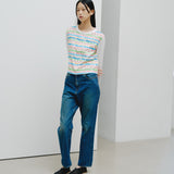 ¥【予約商品|8月末〜9月上旬お届け】コットンカーディガン「colorful brush1 - mm2025」marina