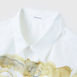 ¥【予約商品|8月末〜9月上旬お届け】アートパネル半袖シャツ「kin - mm2024」marina