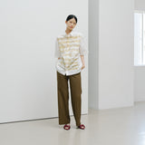 ¥【予約商品|8月末〜9月上旬お届け】アートパネル半袖シャツ「kin - mm2024」marina