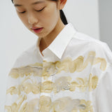 ¥【予約商品|8月末〜9月上旬お届け】アートパネル半袖シャツ「kin - mm2024」marina