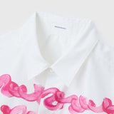 ¥【予約商品|8月末〜9月上旬お届け】アートパネル半袖シャツ「pink - mm2024」marina