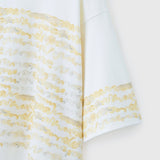 ¥【予約商品|8月末〜9月上旬お届け】アートボーダーチュニックTシャツ「kin - mm2024」marina