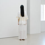 ¥【予約商品|8月末〜9月上旬お届け】アートボーダーチュニックTシャツ「kin - mm2024」marina