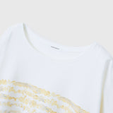 ¥【予約商品|8月末〜9月上旬お届け】アートボーダーチュニックTシャツ「kin - mm2024」marina