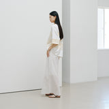 ¥【予約商品|8月末〜9月上旬お届け】アートボーダーチュニックTシャツ「kin - mm2024」marina