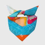 シルク混バンダナ「ケーキでhappy」