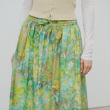 ¥【予約商品|8月下旬お届け】フロントギャザースカート「旅行」Hiroo Suzuki