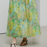 ¥【予約商品|8月下旬お届け】フロントギャザースカート「旅行」Hiroo Suzuki