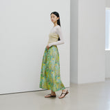 ¥【予約商品|8月下旬お届け】フロントギャザースカート「旅行」Hiroo Suzuki