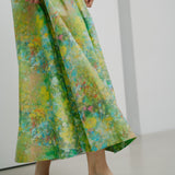 ¥【予約商品|8月下旬お届け】フロントギャザースカート「旅行」Hiroo Suzuki