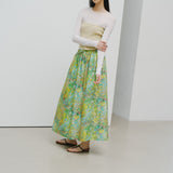 ¥【予約商品|8月下旬お届け】フロントギャザースカート「旅行」Hiroo Suzuki