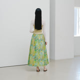 ¥【予約商品|8月下旬お届け】フロントギャザースカート「旅行」Hiroo Suzuki