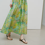 ¥【予約商品|8月下旬お届け】フロントギャザースカート「旅行」Hiroo Suzuki