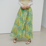 ¥【予約商品|8月下旬お届け】フロントギャザースカート「旅行」Hiroo Suzuki