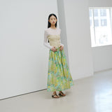 ¥【予約商品|8月下旬お届け】フロントギャザースカート「旅行」Hiroo Suzuki