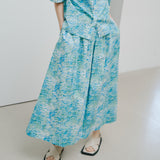 ¥【予約商品|8月下旬お届け】フロントギャザースカート「クリスマスツリーショップ」SATO