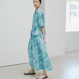 ¥【予約商品|8月下旬お届け】フロントギャザースカート「クリスマスツリーショップ」SATO