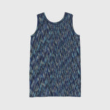 ¥【予約商品|9月下旬お届け】Color Stripe Long Tank Top (Art-Inspired)「夜景」Kaoru Iga