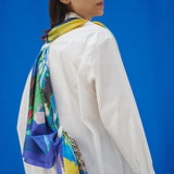 ¥【予約商品|9月中旬お届け】スカーフループ付きシャツワンピースHERALBONY