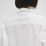 ¥【予約商品|9月中旬お届け】スカーフループ付きシャツワンピースHERALBONY