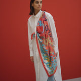 ¥【予約商品|9月中旬お届け】スカーフループ付きシャツワンピースHERALBONY