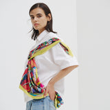 ¥【予約商品|9月中旬お届け】スカーフループ付きショートシャツHERALBONY