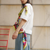 ¥【予約商品|9月中旬お届け】スカーフループ付きショートシャツHERALBONY