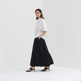 ¥【予約商品|9月中旬お届け】スカーフループ付きショートシャツHERALBONY