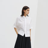 ¥【予約商品|9月中旬お届け】スカーフループ付きショートシャツHERALBONY