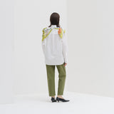 ¥【予約商品|9月中旬お届け】スカーフループ付きシャツHERALBONY