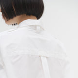 ¥【予約商品|9月中旬お届け】スカーフループ付きシャツHERALBONY