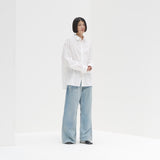 ¥【予約商品|9月中旬お届け】スカーフループ付きシャツHERALBONY