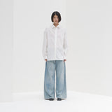 ¥【予約商品|9月中旬お届け】スカーフループ付きシャツHERALBONY