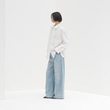 ¥【予約商品|9月中旬お届け】スカーフループ付きシャツHERALBONY