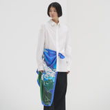 ¥【予約商品|9月中旬お届け】スカーフループ付きシャツHERALBONY