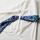 ¥【予約商品|9月中旬お届け】スカーフループ付きシャツHERALBONY