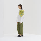 ¥【予約商品|9月中旬お届け】スカーフループ付きシャツHERALBONY