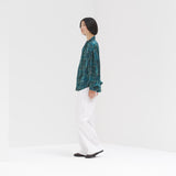 ¥【予約商品|9月下旬お届け】サテンボウタイブラウス「こもれび」Kaoru Iga