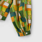 ¥【予約商品|9月下旬お届け】サテンボウタイブラウス「緑の風景」Kaoru Iga