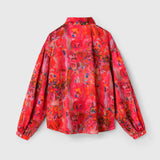 ¥【予約商品|9月下旬お届け】サテンボウタイブラウス「りんごのブーケ」Yuh Mitani