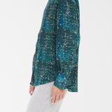 ¥【予約商品|9月下旬お届け】サテンシャツブラウス「こもれび」Kaoru Iga